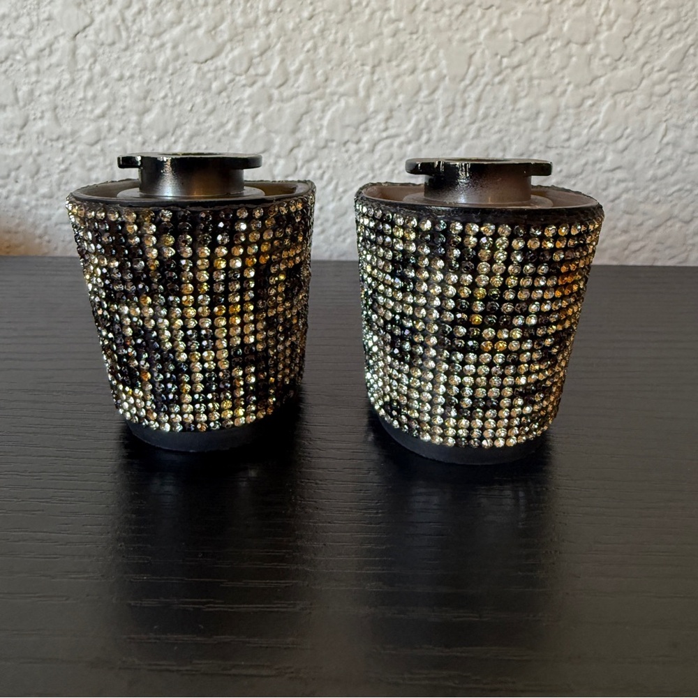 Pashion Footwear Glittering Black and Gold Heels - Picture 2 of 10